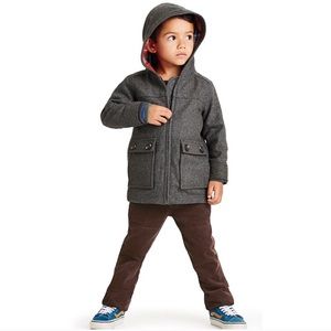 TEA COLLECTION- Holzfaller Wool Hooded Jacket